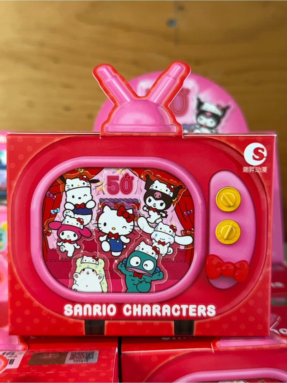 Sanrio Pink Collectible Surprise Toy Display - Bright Pink Figures